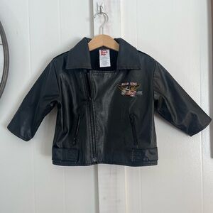 Park Bench Kids leather jacket 2T